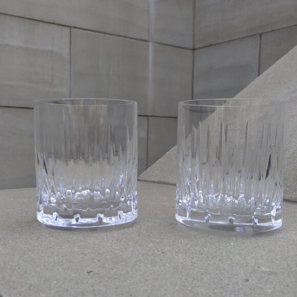Miller Rogaska Pair (2) Soho Double Old Fashioned Crystal Glasses - Picture 1 of 15